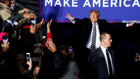 President Donald Trump har jobbet utrettelig med sin «Make America Great Again»-turné. Her ankommer han et arrangement i Missouri.