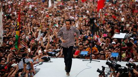 VIL SKAPE VEKST. Indonesias påtroppende president Joko Widodo tror en vekst på syv prosent i året er mulig for landet. Foto: Darren Whiteside, Reuters/NTB Scanpix