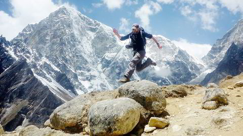 Jamie Ross Mackenzie brukte litt over seks timer på Everest Marathon. Foto: Ulf Domanders