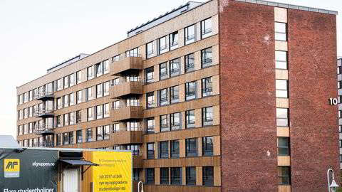 Regjeringen vil bygge flere studentboliger. Bildet viser nybygde studentboliger på Kringsjå i Oslo i 2017.
