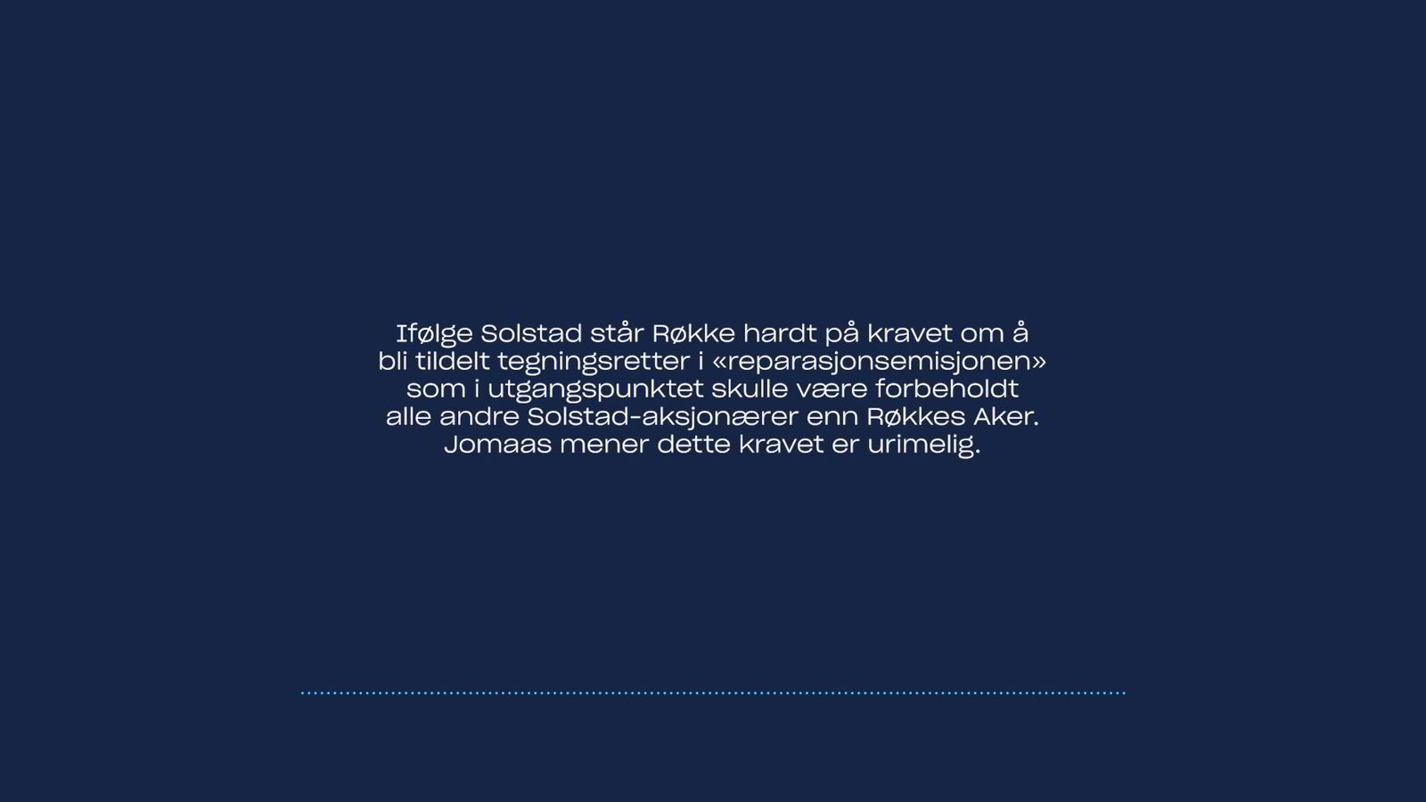 Solstad-sjefen om Røkke: – Nå er han tilbake på trusselsiden igjen