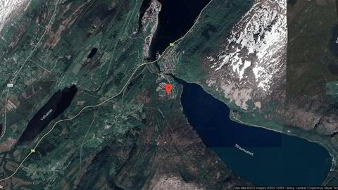 Området rundt Høgdaveien 1, Sørfold, Nordland