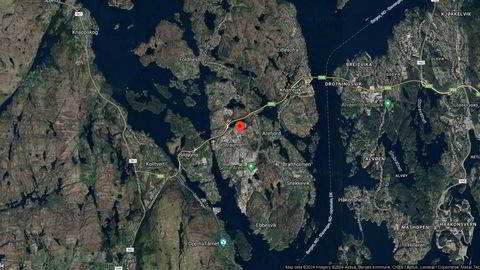 Området rundt Grønamyrvegen 14A, Øygarden, Vestland