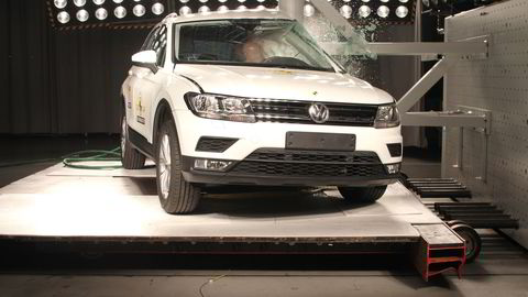 Euro Ncap har kollisjonstestet Volkswagen Tiguan til toppkarakter. Foto: Euro Ncap