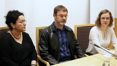 Spionsiktede Mikhail Botsjkarev må sitte i varetekt frem til anken er behandlet. Her fra fengslingsmøtet i Oslo tingrett torsdag morgen.