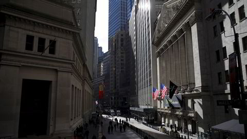 Flere ting trakk stemningen opp på børsen på Wall Street i New York, USA. Illustrasjonsfoto: REUTERS/Mike Segar