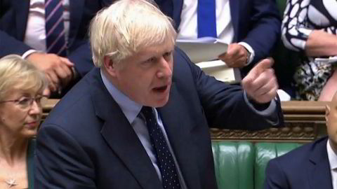 Storbritannias statsminister Boris Johnson tirsdag.