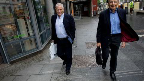 Pensjonistforbundets leder Jan Davidsen (til venstre) og rådgiver Thorstein Øverland mener Silvers kunder kan få pengene sine ut – uten tap.