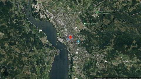 Området rundt Grønstads gate 58, Lillehammer, Innlandet