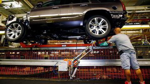 GM satser nå tungt på teknologi for selvkjørende biler. Bildet er fra GMs fabrikk i Arlinton i Texas. Foto: Mike Stone/Reuters/NTB scanpix