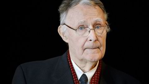 Ikeas grunnlegger Ingvar Kamprad har sørget for at Ikea styrer effektivt unna det aller meste av skatteskjerpelsen som ble innført i 2014 ved å bruke en rekke instrumenter. Foto: Fabrice Coffrini/AFP/NTB Scanpix