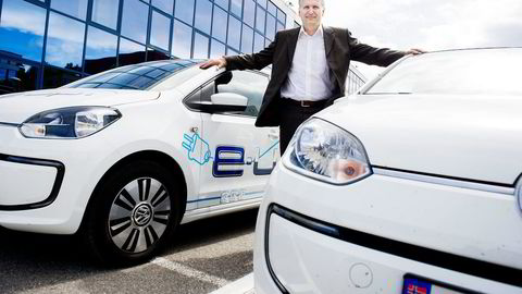 For Volkswagens mann i Norge, Møllergruppens toppsjef Terje Male, har arbeidsuken vært så langt fra normalen som han kan tenke seg. Foto: Gorm K. Gaare
