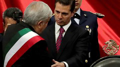 Mexicos ekspresident Enrique Peña Nieto beskyldes for grov korrupsjon. Her fra 1. desember i fjor da han overlot presidentvervet til Andrés Manuel Lopez Obrador.