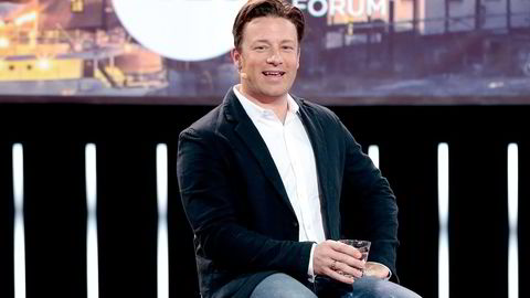 Jamie Oliver under EAT Stockholm Food Forum som startet mandag i Stockholm. 
                  Foto: Lise Åserud /