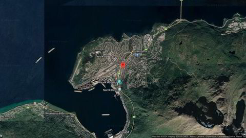 Området rundt Dronningens gate 40, Narvik, Nordland