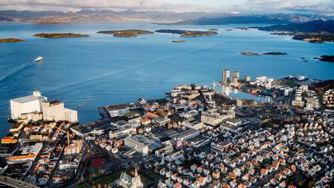 Her et flyfoto av Stavanger øst. Foto: Tommy Ellingsen