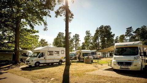 Private Equity-fondet Norvestor eier nå 40 campingplasser i Sverige og Danmark, blant annet denne campingplassen i Mariestad, etter å ha lagt 550 millioner svenske kroner på bordet for det svenske selskapet First Camp.