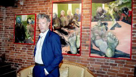 – Jeg begynte med malerier lenge før skuespilleriet, sa Mikael Persbrandt til DN før åpningen av sin egen utstilling på Galleri Nygaten i Bergen i slutten av mai.