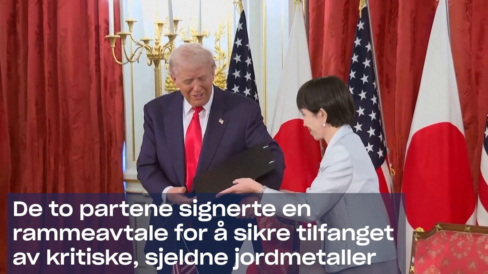 Signerte avtale om sjeldne jordmetaller: – Vi har plutselig blitt veldig gode venner