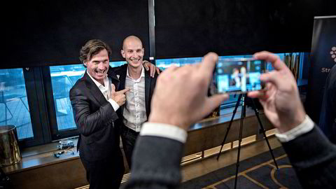Edgeir Vårdal Aksnes (til høyre) og Tibber markerte seg først i hotellmilliardær Petter Stordalens gründerkonkurranse i 2016. Nå henter selskapet over 100 millioner kroner i en fersk emisjon.