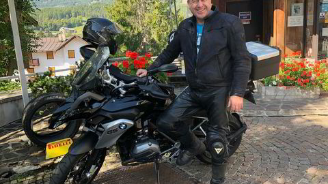 Daglig leder Lars Torp i Skye Consulting på motorsykkeltur i Italia.
