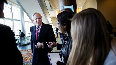 BPs konsernsjef Bob Dudley var innom oljekonferansen Ceraweek i Houston denne uken. Han roser samarbeidet med Kjell Inge Røkke-kontrollerte Aker og vil ta samarbeidet til flere kontinenter.