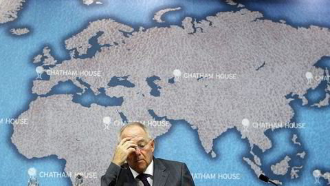 Tysklands finansminister Wolfgang Schäuble tror Storbritannias eventuelle utmelding av EU vil bli sjebnesvangert. Foto: Adrian Dennis/AFP/NTB Scanpix