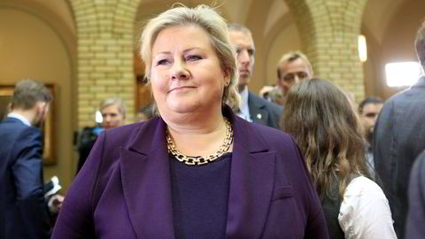 Statsminister Erna Solberg (H) vil ikke endre politikk basert på trusler mot Norge. Foto: Scanpix