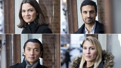 Fra øverst til venstre.: Camilla Viland, Shakeb Syed, Olav Chen og Erica Blomgren. Foto: Skjalg Bøhmer Vold