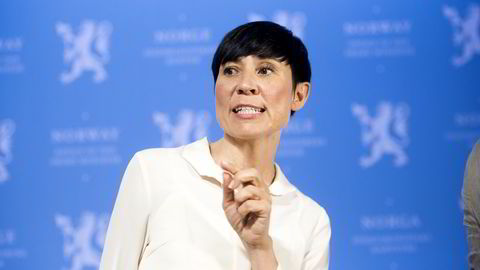 Forsvarsminister Ine Eriksen Søreide (H). Foto Mikaela Berg