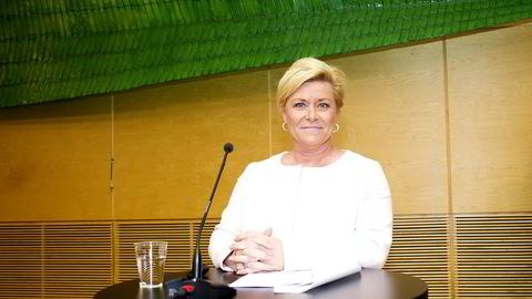 Finansminister Siv Jensen har særlig lagt vekt på gjeldssituasjonen i norske husholdninger
