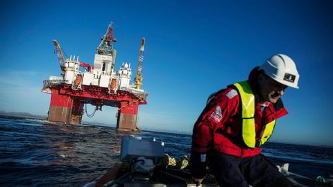 «Songa Encourage» i Fensfjorden ved Mongstad. Foto: