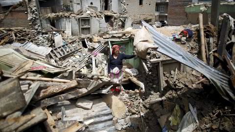 Jordskjelvene i Nepal har ødelagt mye. REUTERS/Navesh Chitrakar