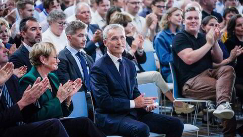 Natos generalsekretær Jens Stoltenberg deltar på sitt siste offisielle besøk til Norge og holder åpent møte i Oslo rådhus torsdag.