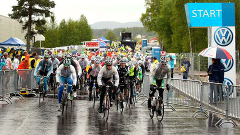 I følge sykkelforbundet vil norske syklister i økende grad ha ritt uten tidtaking. Her fra Birkebeinerrittet i 2012. Foto: Geir Olsen