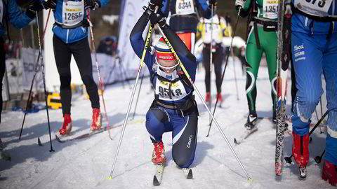 Birken er en real styrkeprøve over fjellet. Og mange får føle det etter målgang, Her Kari Ekelund Thørud i 2010. Foto: Christopher Olssøn