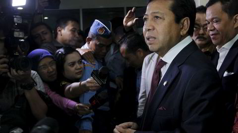 Indonesias nylig avgåtte stortingspresident Setya Novanto benekter korrupsjonspåstandene.Foto: Reuters/Garry Lotulung