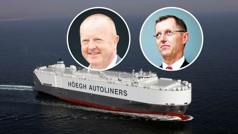 De tidligere sjefene i Höegh Autoliners, Øivind Ervik og Ingar Skiaker, er tiltalt i USA, ifølge en pressemelding fra    det amerikanske justisdepartementet. I bakgrunnen er skipet Höegh Detroit.