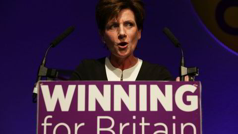 Diane James fikk kort tid som leder for det britiske uavhengighetspartiet UKIP. Foto: Daniel Leal-Olivas/AFP photo/NTB scanpix