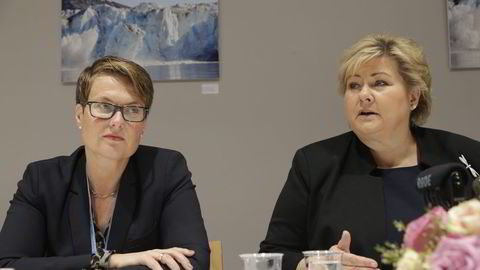 Miljøvernminister Tine Sundtoft og statsminister Erna Solberg kan ikke sies å ha fått trampeklapp for Norges forslag under klimatoppmøtet i Paris. Foto: Berit Roald/