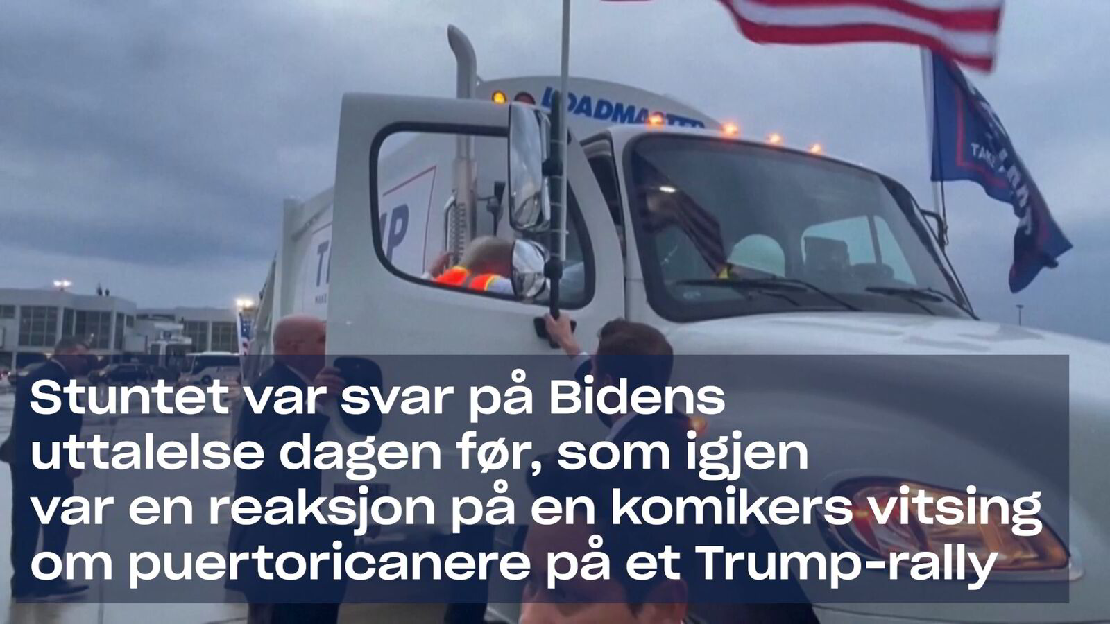 Trump med søppelmann-stunt