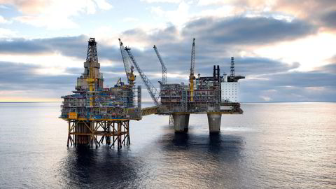 Statoil melder om et lite oljefunn sørvest for Oseberg Sør-feltet i Nordsjøen. Bildet er fra Oseberg-feltet. Foto: Øyvind Hagen, Statoil