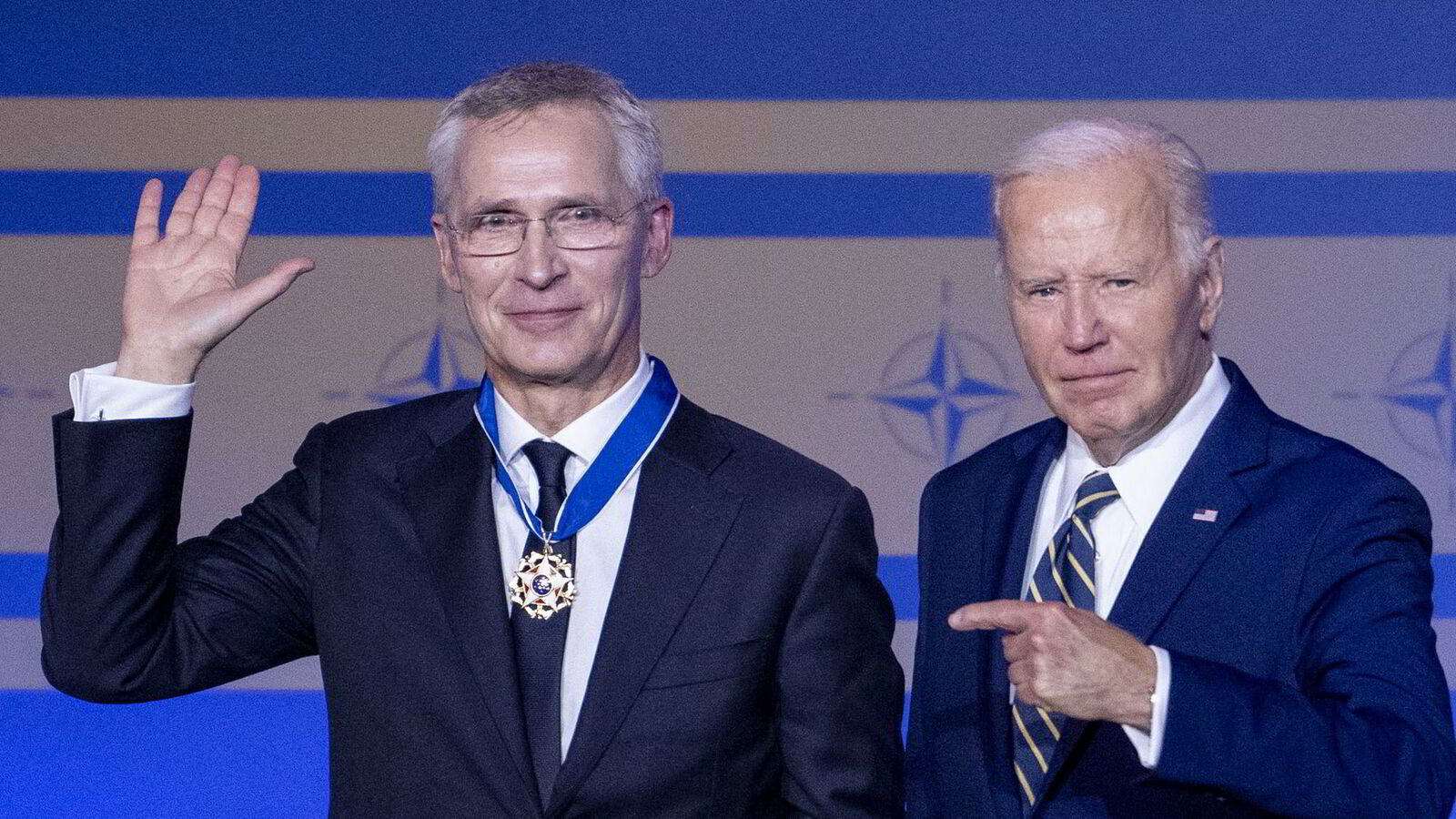 Stoltenberg fikk USAs høyeste sivile utmerkelse av Biden