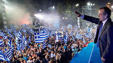 Hellas har under statsminister Antonis Samaras opplevd en økonomisk nedtur uten sidestykke i moderne europeisk historie. 
                  Foto: Aleksander Nordahl
