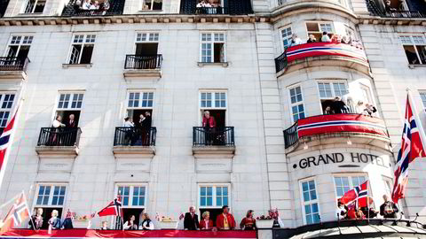 Norge er kåret til verdens beste land å bo i for sjette år på rad. På bildet Grand Hotel i Oslo på 17. mai. Foto: Cornelius Poppe,