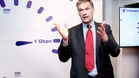 Administrerende direktør Abraham Foss i Telia Norge. Foto: Gorm Kallestad,