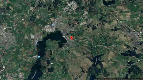 Området rundt Markvegen 17, Time, Rogaland