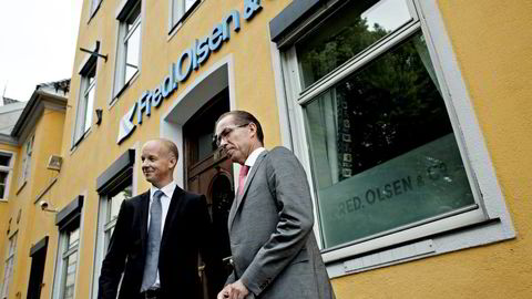 CFO Hjalmar Krogseth Moe og CEO Ivar Brandvold i Fred. Olsen Energy. Foto: