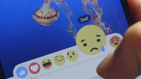 Med Facebooks nye Liker-knapp får man flere alternativer for å uttrykke følelser enn det velkjente Like-alternativet. (Faksimile: Facebook)