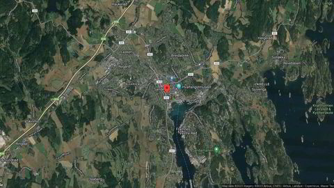 Området rundt Søebergs gate 1, Sandefjord, Telemark og Vestfold